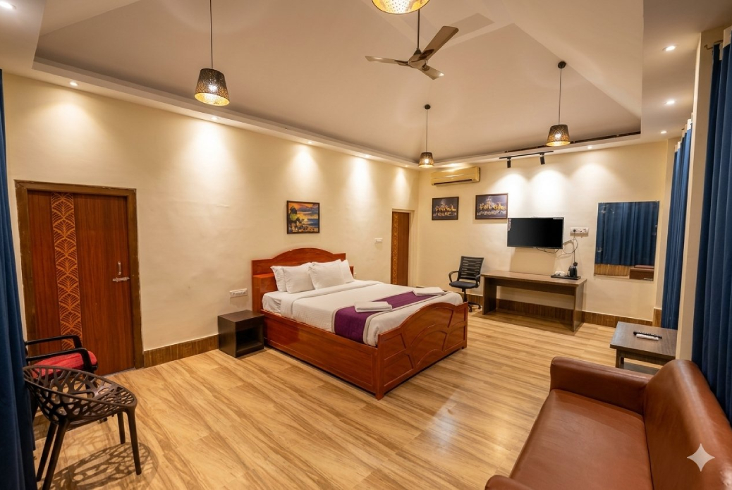 Gold India Beach Resort room